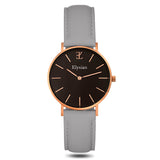 elysian-rose-gouden-dames-horloge-zwart-plaat-grijs-klassiek-leder-horlogeband-ELY01120-front