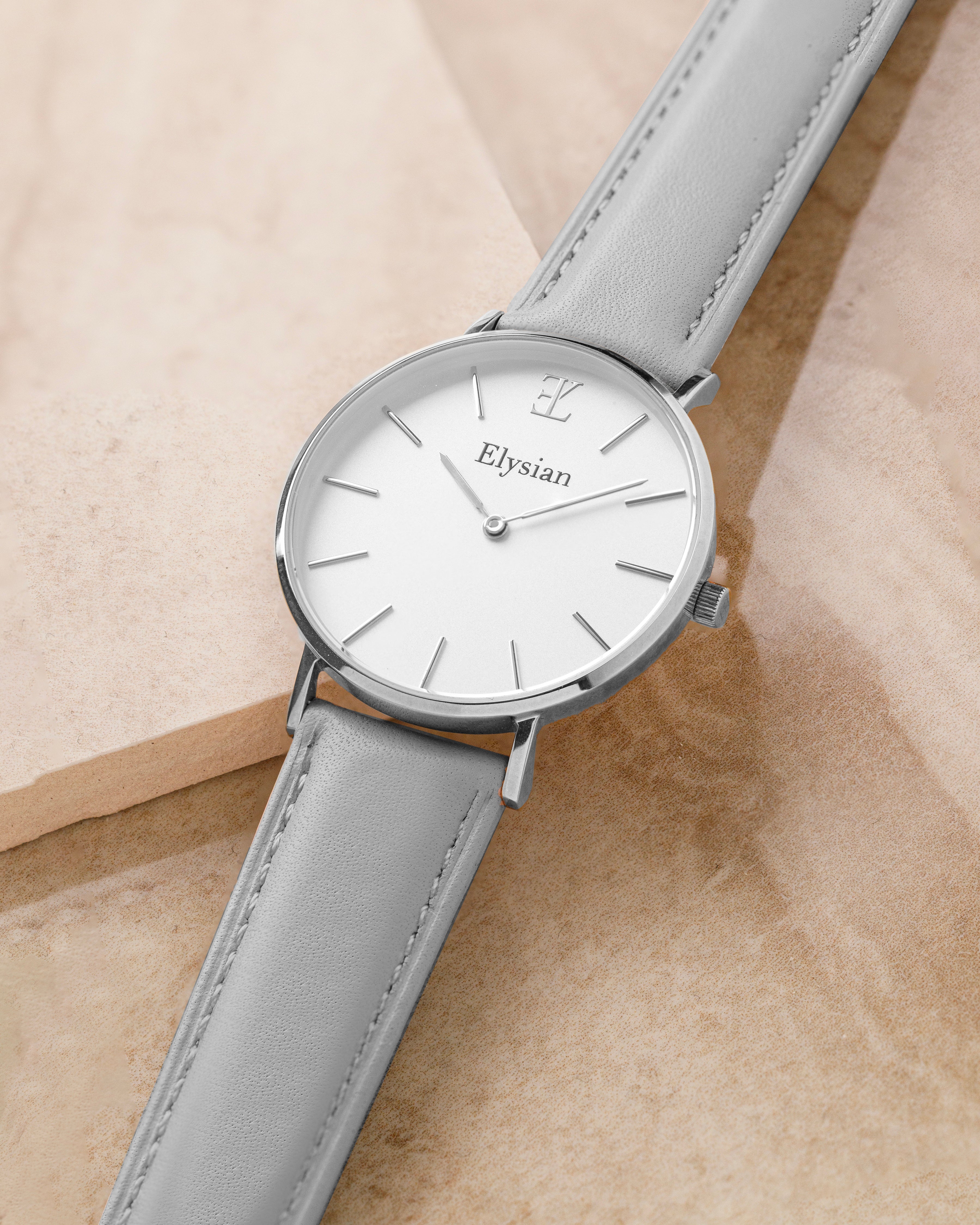 elysian-zilveren-dames-horloge-wit-plaat-grijs-klassiek-leder-horlogeband-ELY02210-detail2