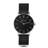 elysian-zilveren-dames-horloge-zwart-plaat-zwart-mesh-horlogeband-ELY02110-front