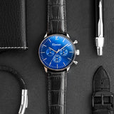 elysian-zilveren-heren-horloge-blauw-plaat-zwart-croco-horlogeband-second