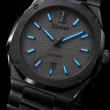 Elysian Octa White - Silver Link, lichtgevende wijzers en indexen in het donker