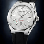 Elysian Octa White - Black Rubber, driekwart aanzicht in de studio