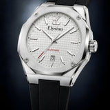 Elysian Octa White - Black Rubber, driekwart aanzicht in de studio