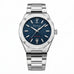 Elysian Octa Blue - Silver Link, vooraanzicht op witte achtergrond